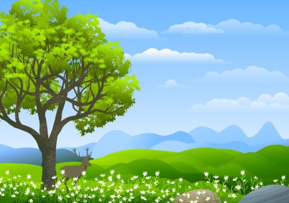 4 Nature Illustration Backgrounds: Elevate Your Creative Projects