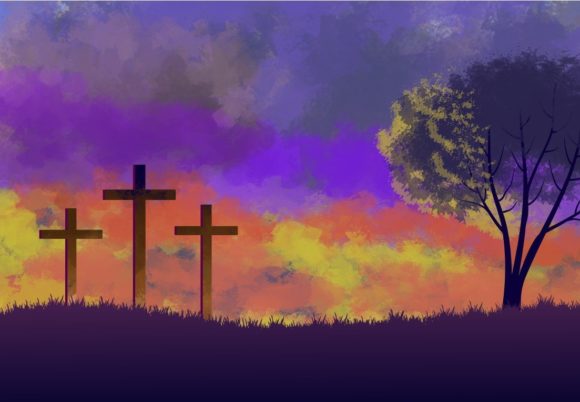 8 Calvary Illustrated Backgrounds: A Designer's Guide to Sacred Visuals