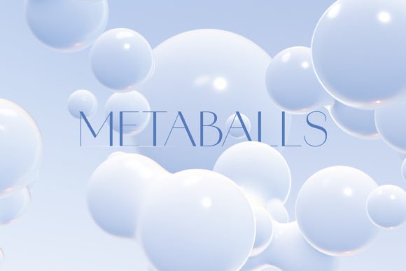 Abstract Clean Metaball Backgrounds: Fluid Design Assets