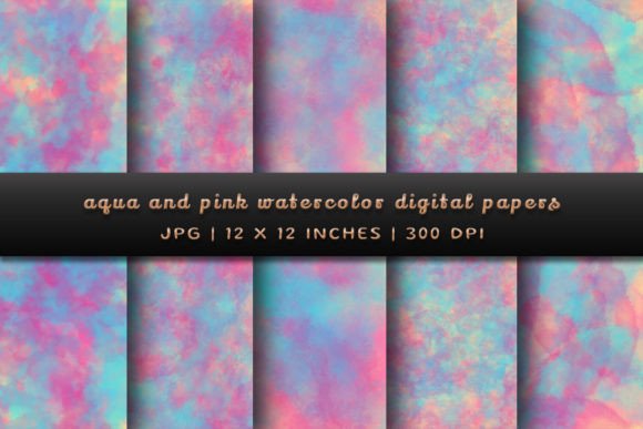 Aqua and Pink Watercolor Backgrounds: A Designer's Guide to Vibrant Digital Papers