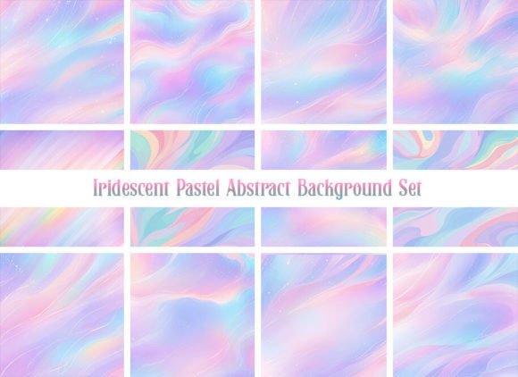 Bring a Soft, Dreamy Glow to Your Work with Iridescent Pastel Backgrounds