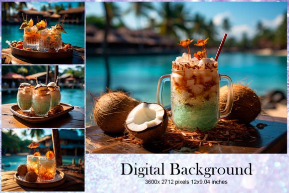 Cocktail Glasses Party Drink Backgrounds for Your Designs