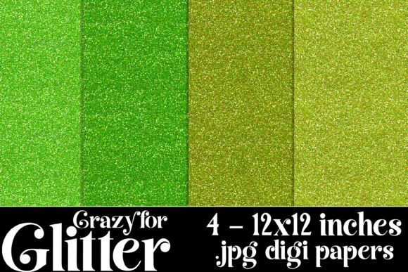 Crazy for Glitter Backgrounds, Green 2: A Design Asset Review