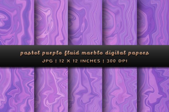 Elevate Your Projects with Pastel Purple Fluid Marble Backgrounds