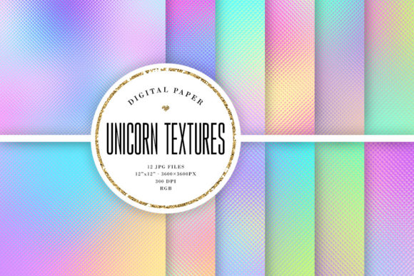Enchanting Iridescent Unicorn Texture Backgrounds
