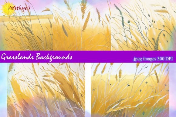 Grassland Backgrounds: Lush Textures for Modern Design