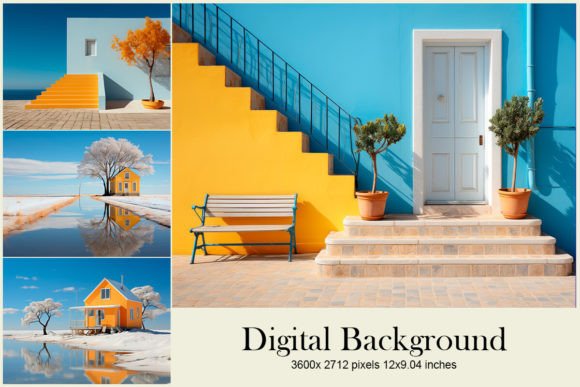 House Backgrounds Home Wall Art Wallpape: Digital Papers for Creative Design