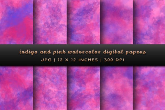 Indigo and Pink Watercolor Backgrounds: A Designer's Guide