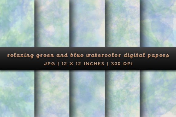 Relaxing Green and Blue Backgrounds for Tranquil Designs