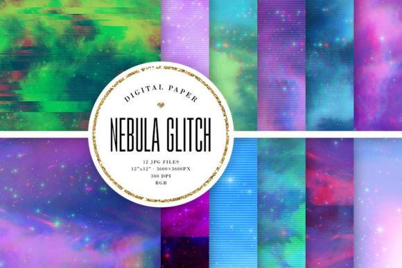 Stellar Visuals: Mastering Nebula Glitch Backgrounds