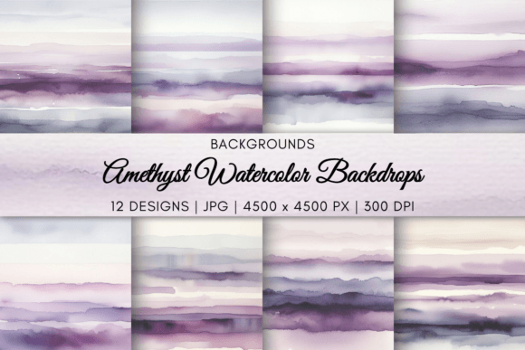The Timeless Appeal of Amethyst Watercolor Backgrounds