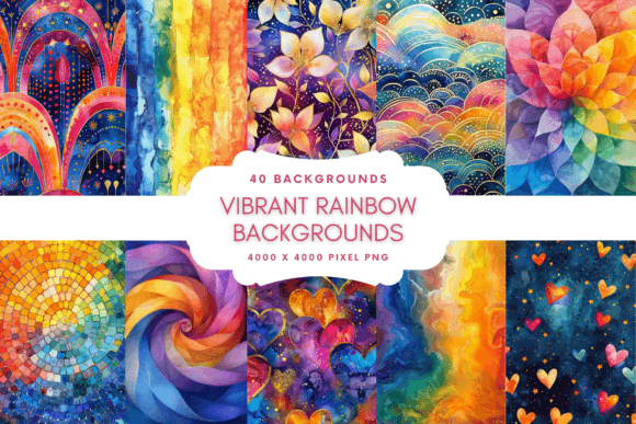 Unleashing Creativity with Vibrant Rainbow Backgrounds