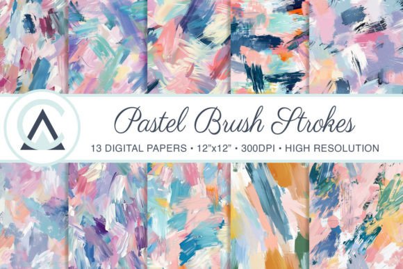 Unlock Creative Projects with Pastel Paint Strokes Backgrounds