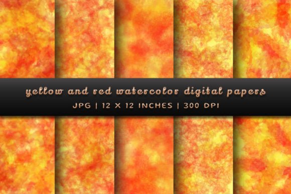 Warm Up Your Visuals: The Power of Yellow and Red Watercolor Backgrounds
