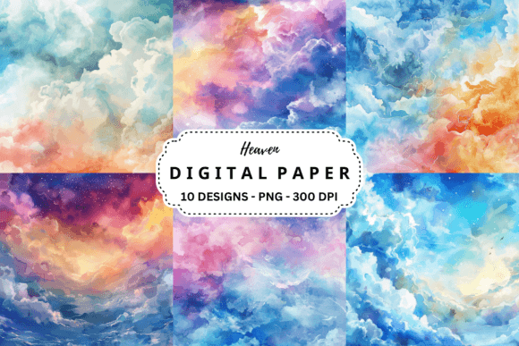 Watercolor Heaven: Elevate Your Designs with Artistic Digital Backgrounds
