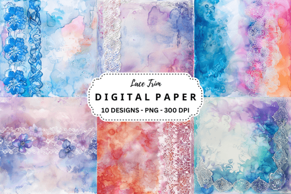 Watercolor Lace Trim Backgrounds: A Designer's Guide