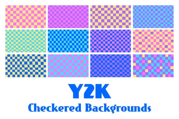 Y2K Checkered Backgrounds: Reviving Groovy Retro Vibes